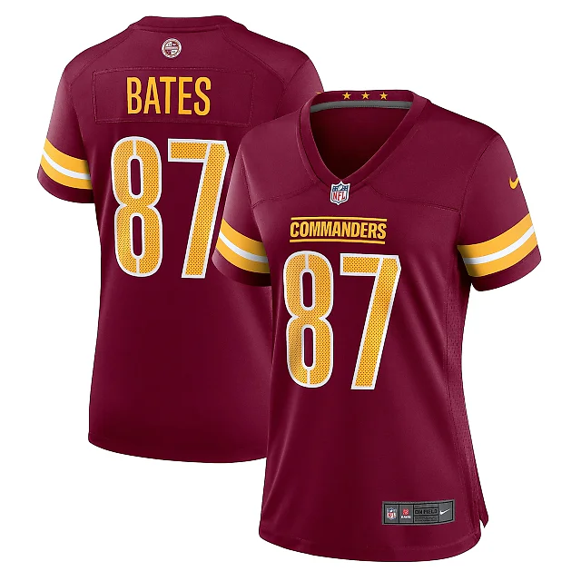 Zennovawear Women's Washington Commanders John Bates Burgundy Game Jersey