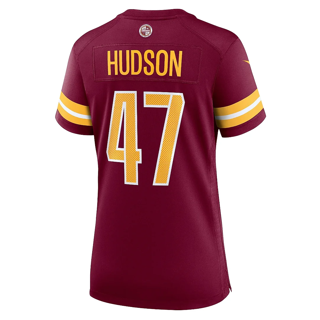 Zennovawear Women's Washington Commanders Khaleke Hudson Burgundy Game Jersey
