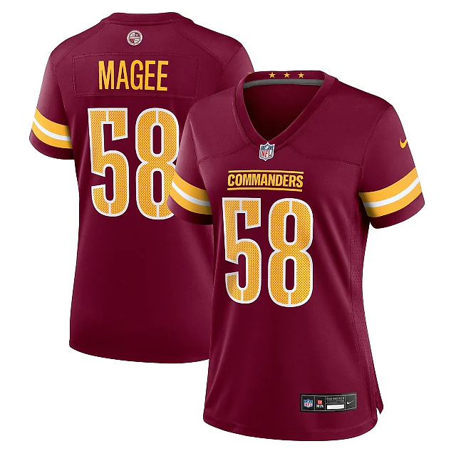 Zennovawear Women's Washington Commanders Magee Burgundy Game Jersey