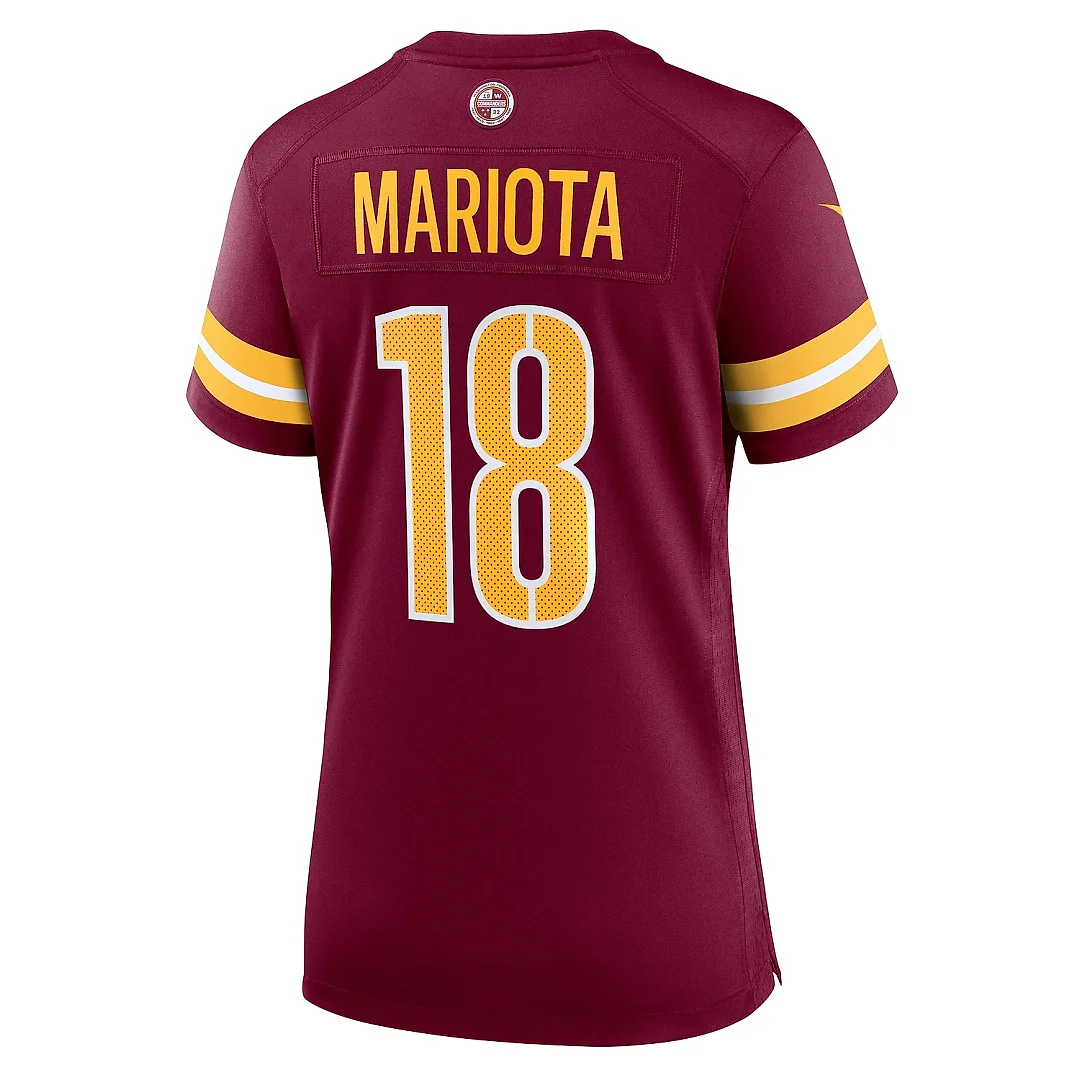 Zennovawear Women's Washington Commanders Marcus Mariota Burgundy Game Jersey