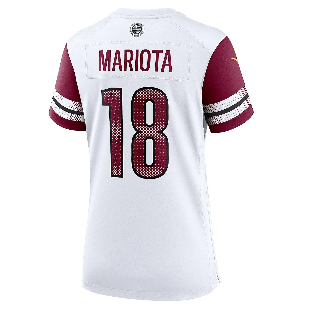 Zennovawear Women's Washington Commanders Marcus Mariota White Game Jersey