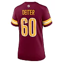 Zennovawear Women's Washington Commanders Michael Deiter Burgundy Game Jersey