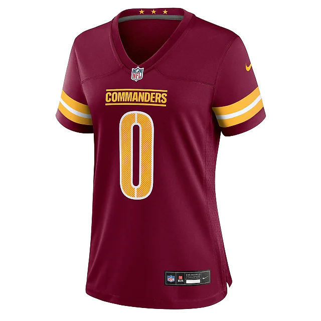 Zennovawear Women's Washington Commanders Mike Sainristil Burgundy Game Jersey