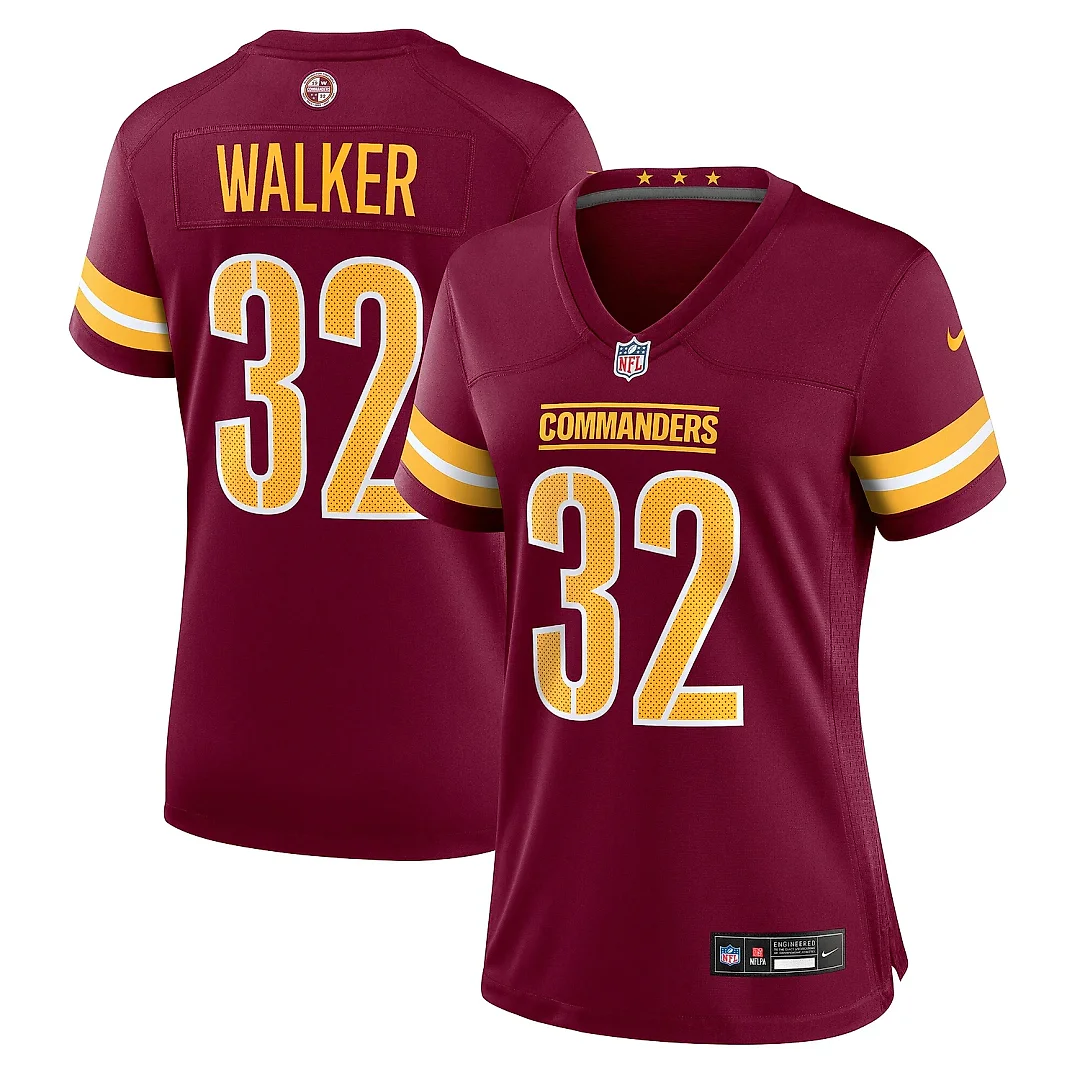 Zennovawear Women's Washington Commanders Mykal Walker Burgundy Game Jersey