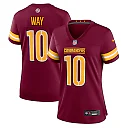 Zennovawear Women's Washington Commanders Tress Way Burgundy Game Jersey