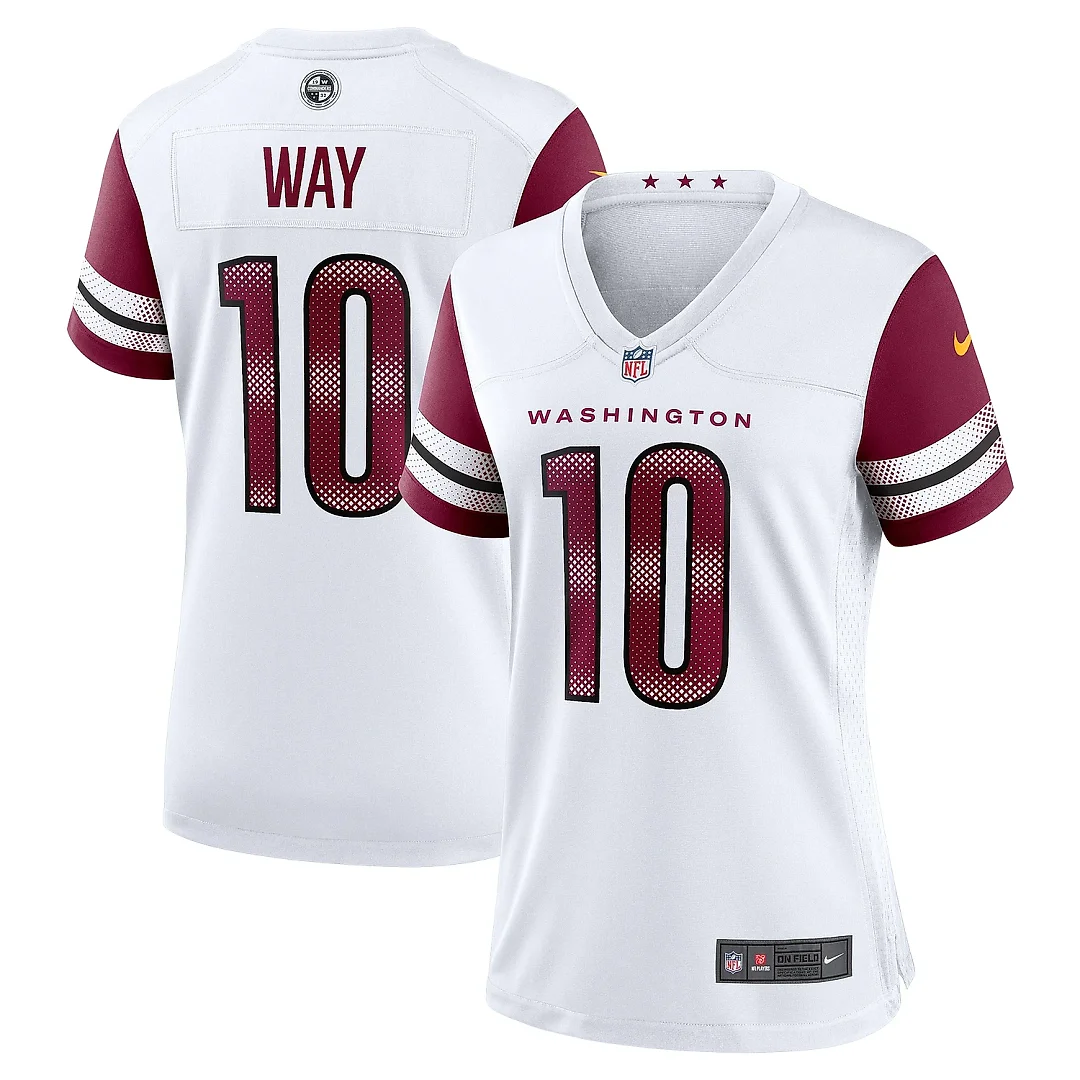 Zennovawear Women's Washington Commanders Tress Way White Game Jersey