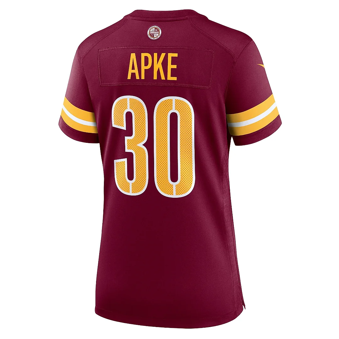Zennovawear Women's Washington Commanders Troy Apke Burgundy Game Jersey