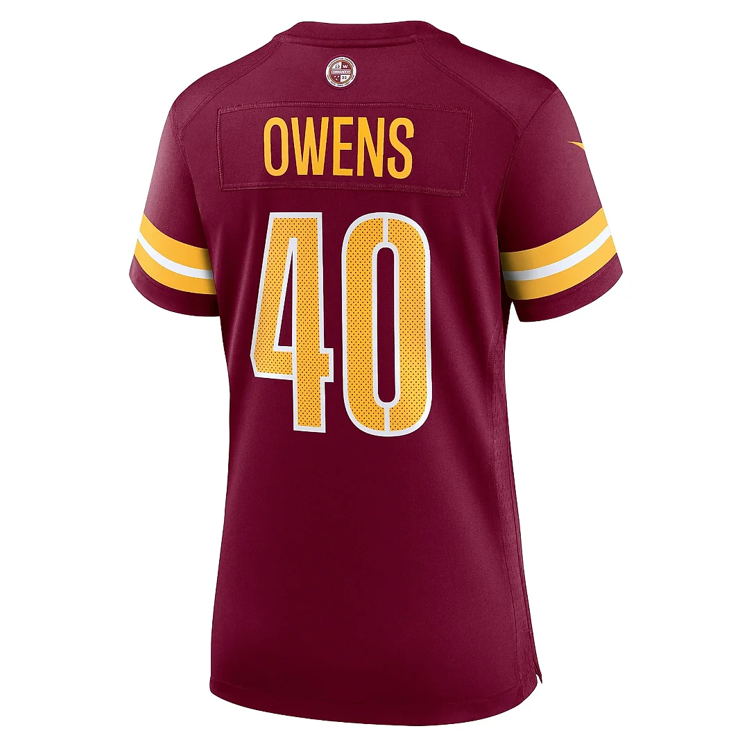 Zennovawear Women's Washington Commanders Tyler Owens Burgundy Game Jersey