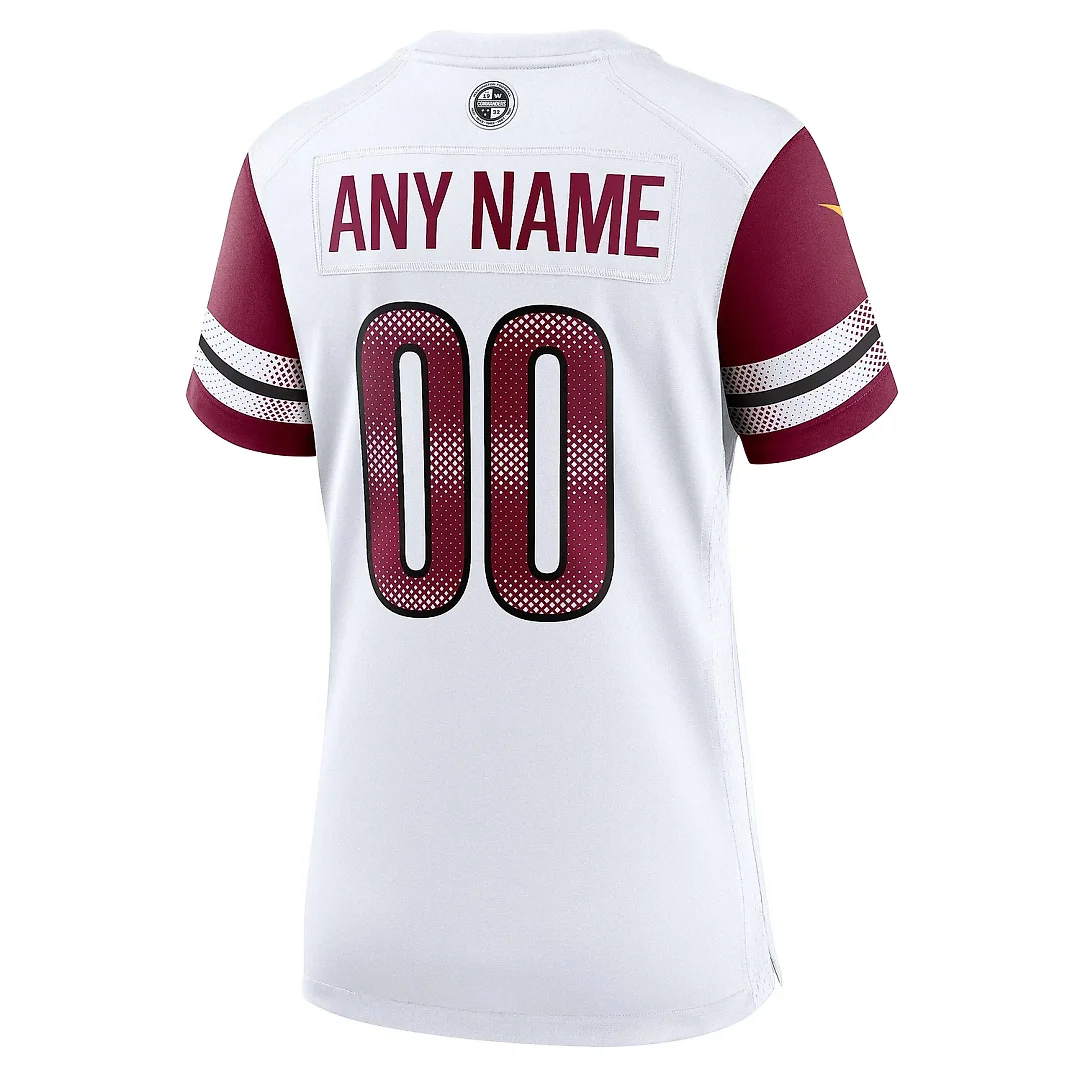 Zennovawear Women's Washington Commanders White Game Custom Player Jersey