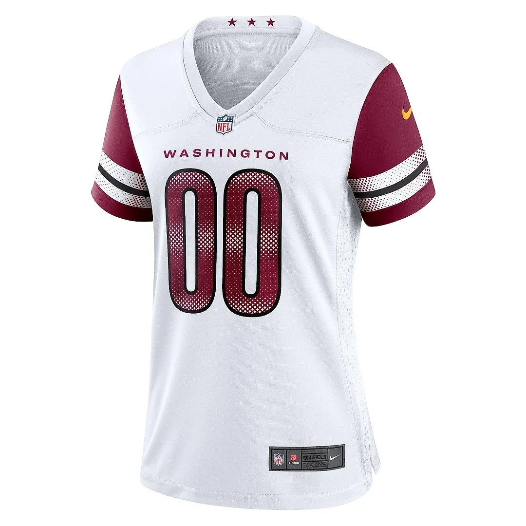 Zennovawear Women's Washington Commanders White Game Custom Player Jersey
