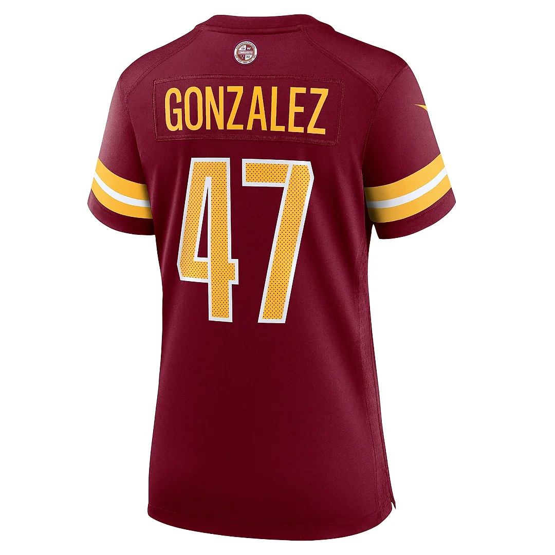 Zennovawear Women's Washington Commanders Zane Gonzalez Burgundy Game Jersey