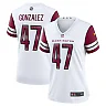 Zennovawear Women's Washington Commanders Zane Gonzalez White Game Jersey