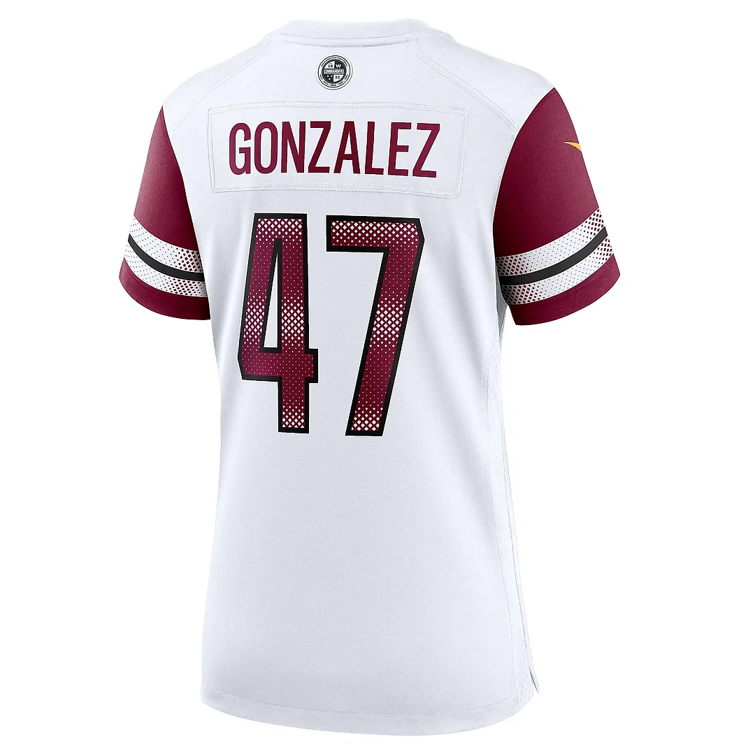 Zennovawear Women's Washington Commanders Zane Gonzalez White Game Jersey