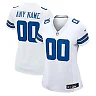 Zennovawear Women's White Dallas Cowboys Custom Game Jersey