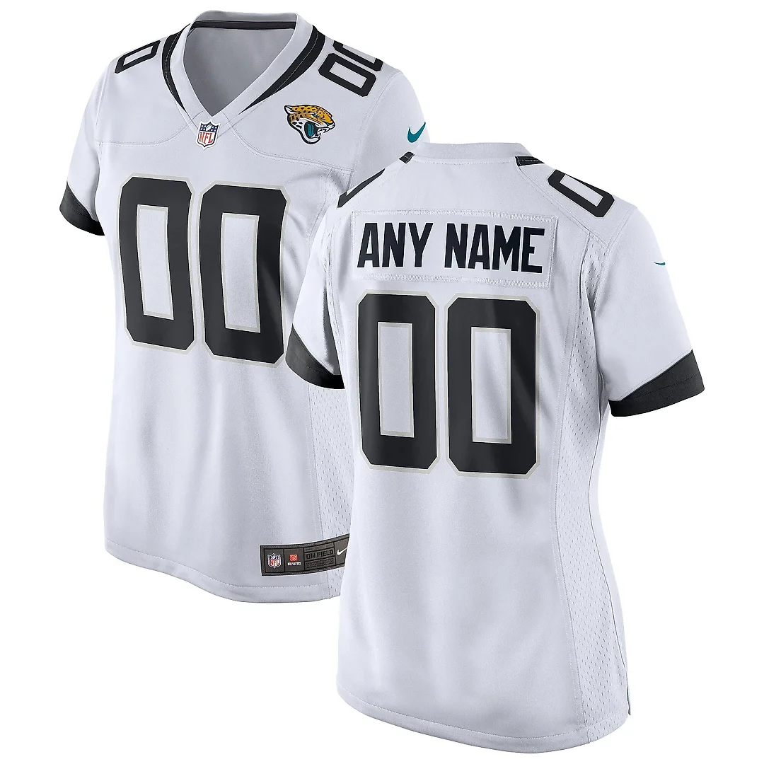 Zennovawear Women's White Jacksonville Jaguars Custom Game Jersey