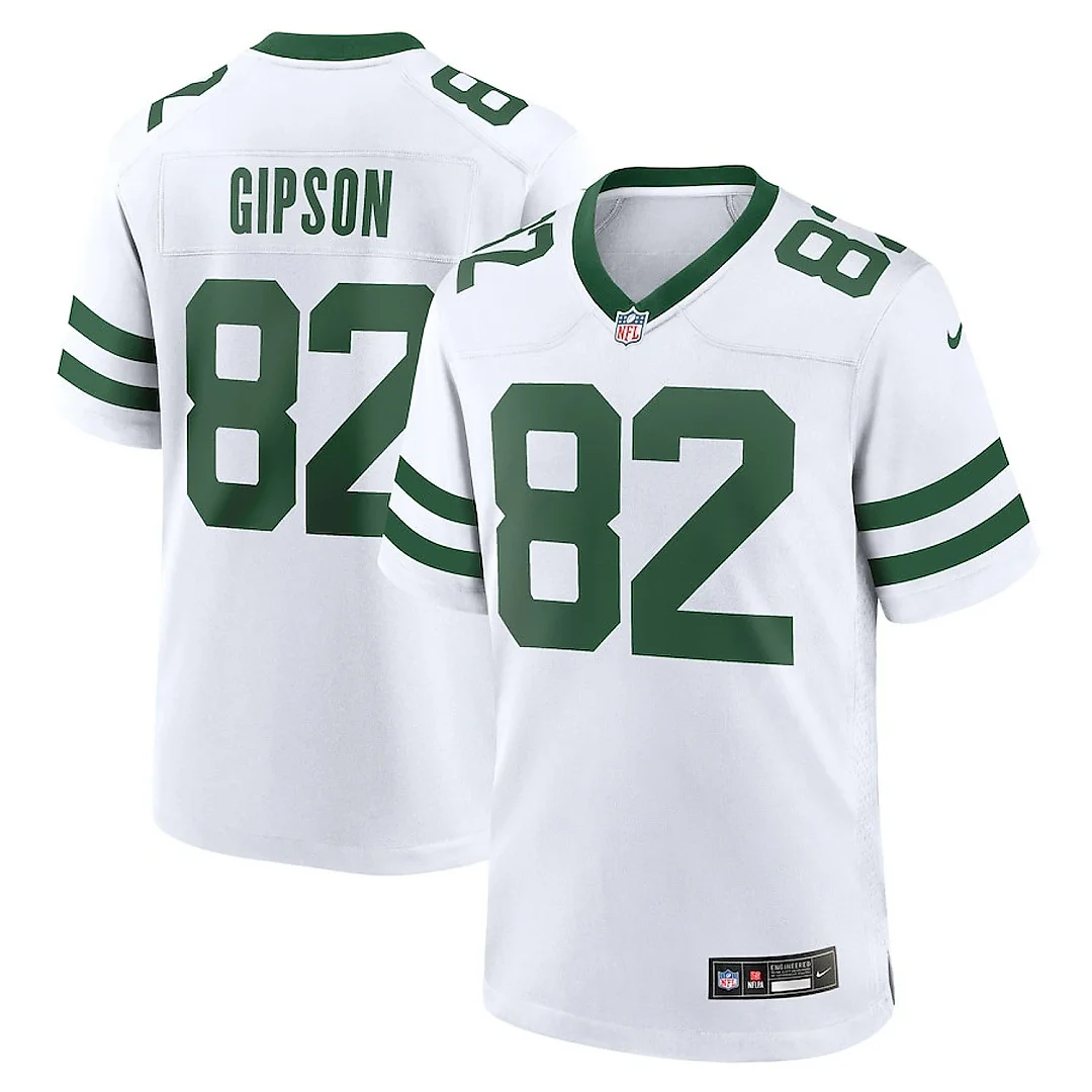 Zennovawear Xavier Gipson 82 New York Jets Game Jersey - Men, Legacy White