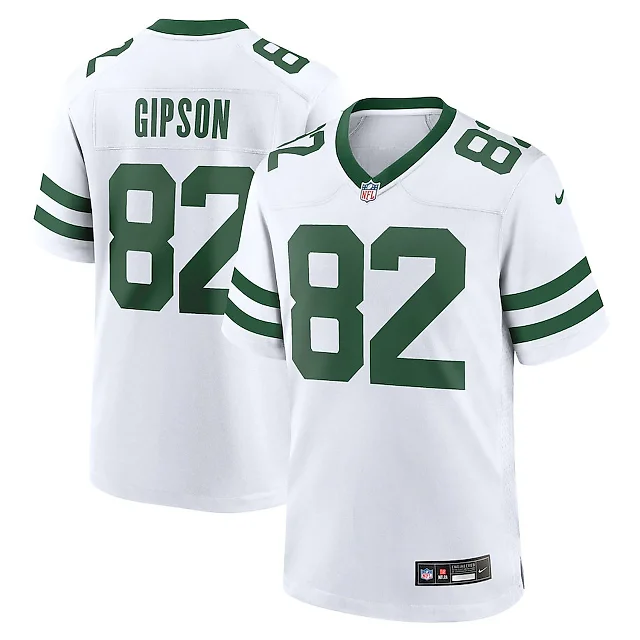 Zennovawear Xavier Gipson 82 New York Jets Game Jersey - Men, Legacy White