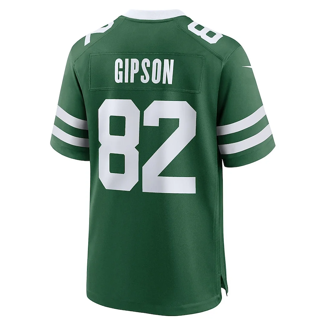 Zennovawear Xavier Gipson 82 New York Jets Team Game Men Jersey - Legacy Green