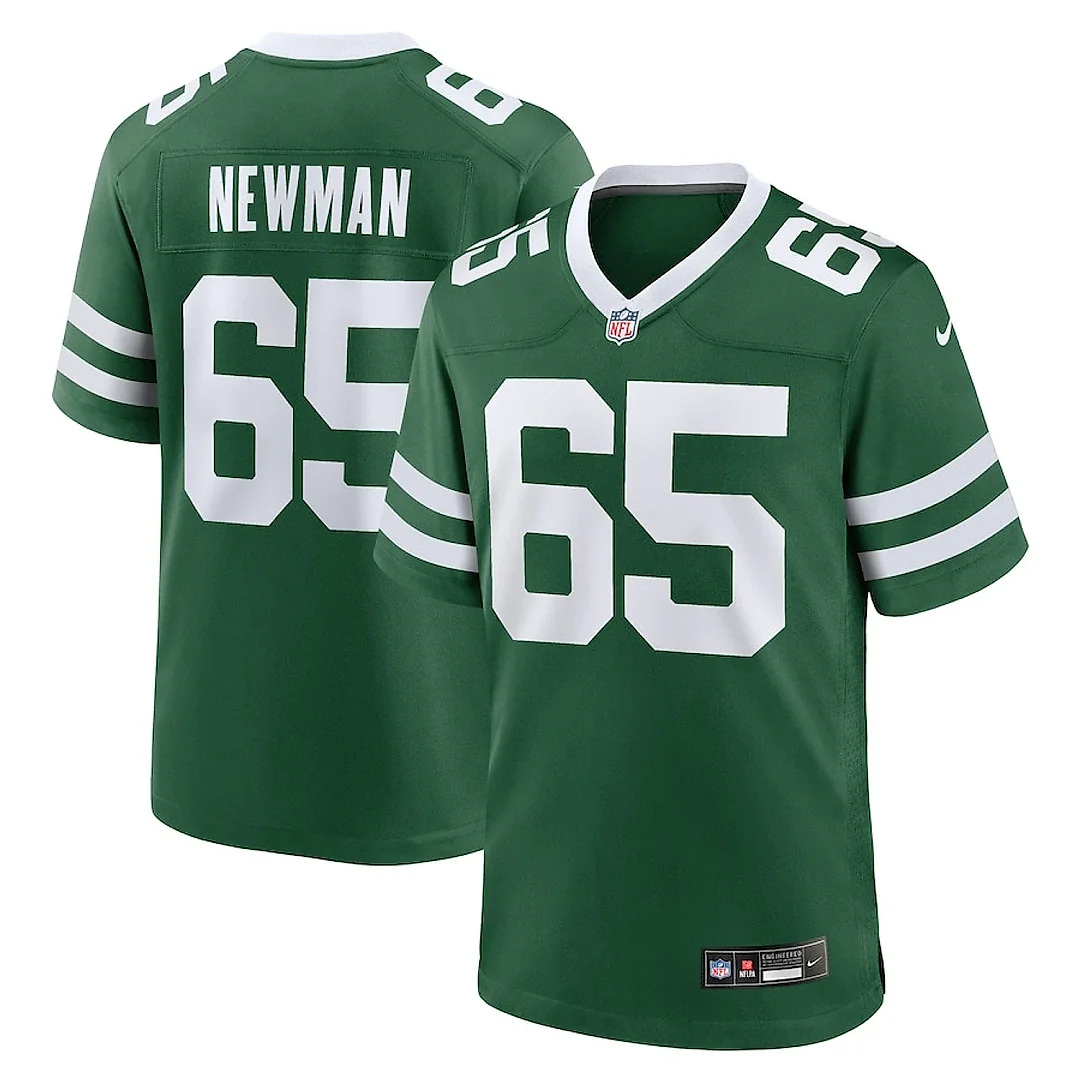 Zennovawear Xavier Newman 65 New York Jets Team Game Men Jersey - Legacy Green