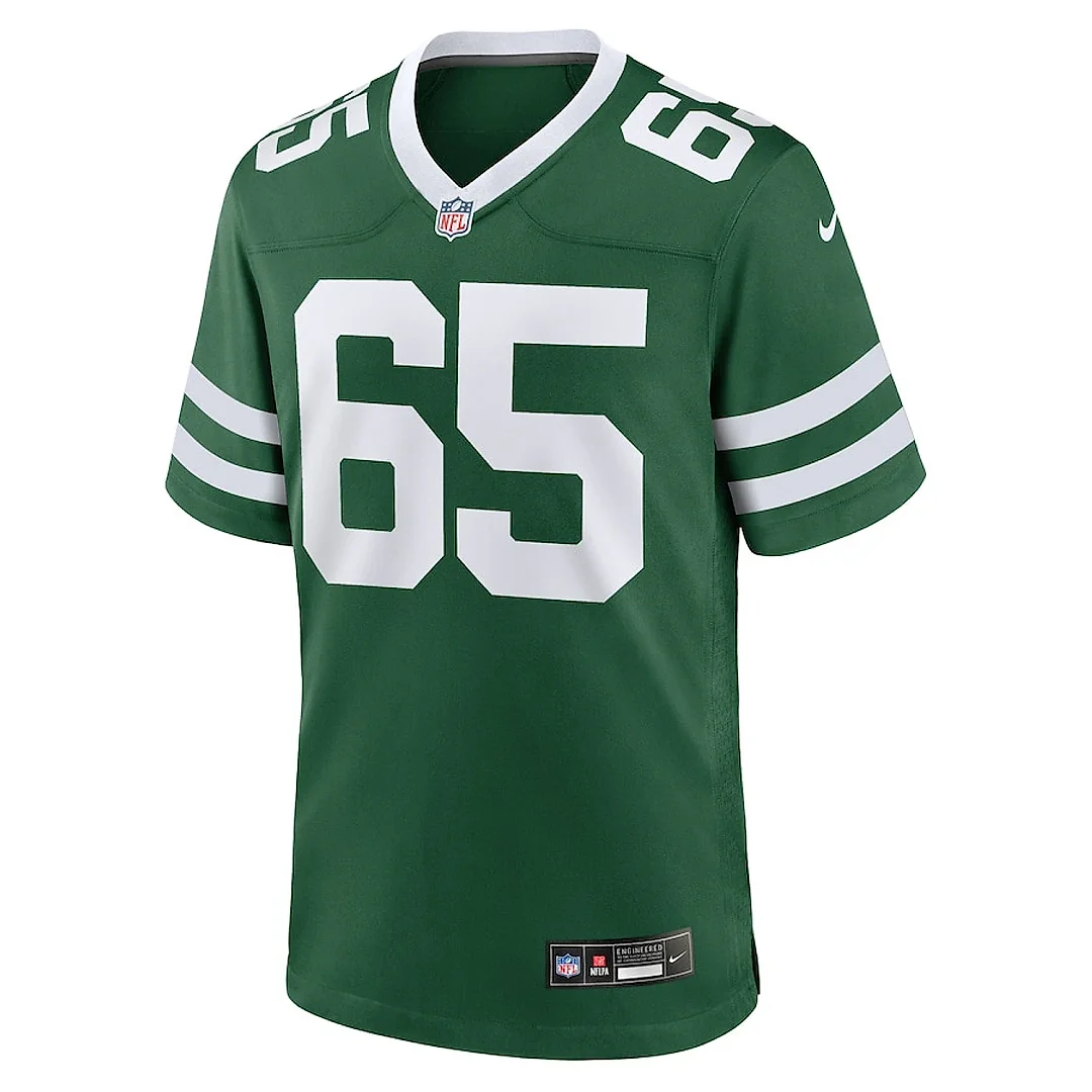 Zennovawear Xavier Newman 65 New York Jets Team Game Men Jersey - Legacy Green