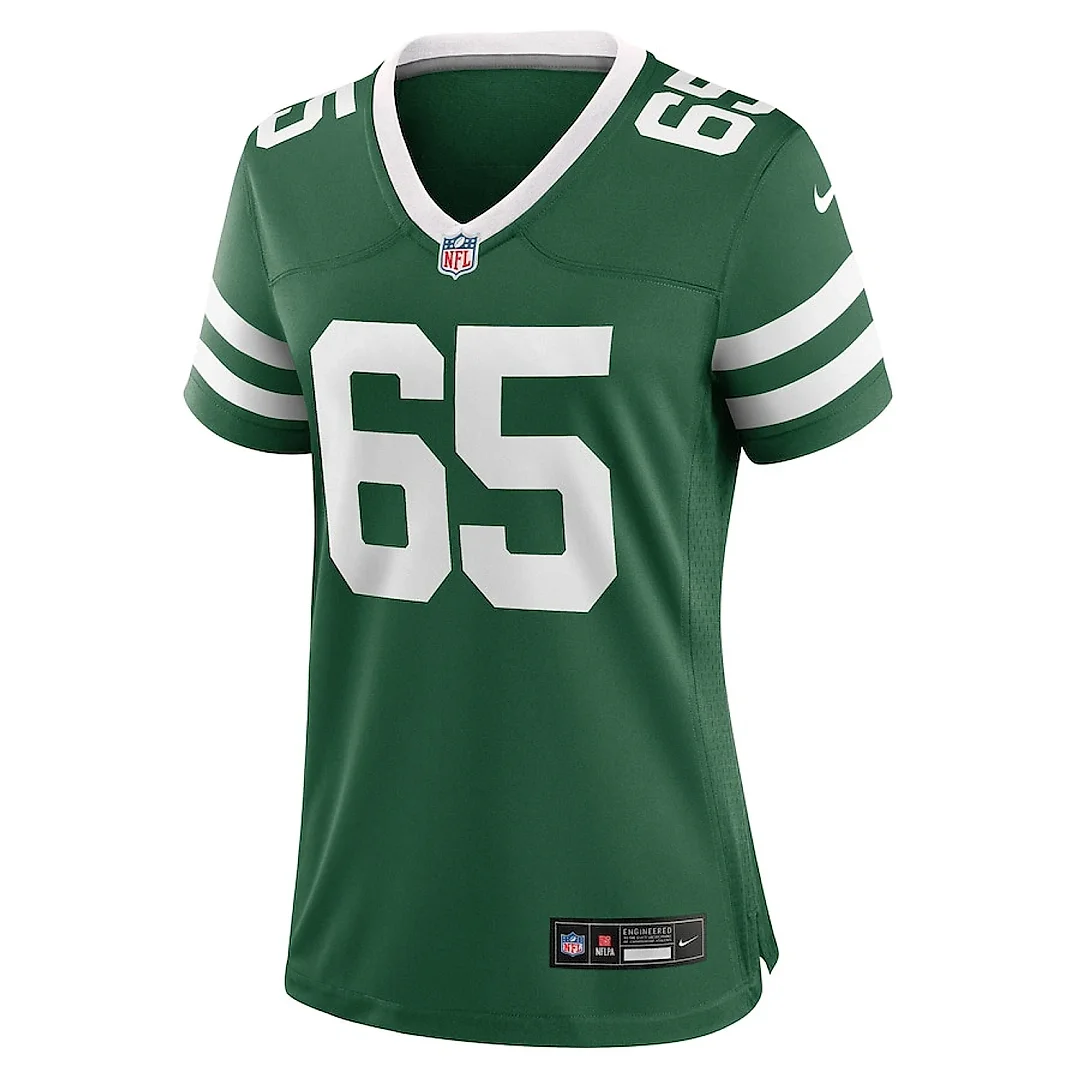 Zennovawear Xavier Newman 65 New York Jets Women's Team Game Jersey - Legacy Green