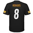 Zennovawear Aaron Rodgers Pittsburgh Steelers Youth Replica Jersey - Black