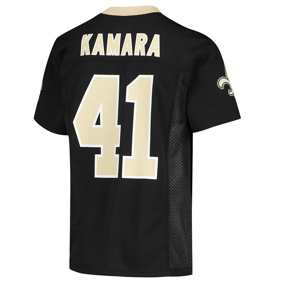 Zennovawear Alvin Kamara New Orleans Saints Youth Replica Jersey - Black