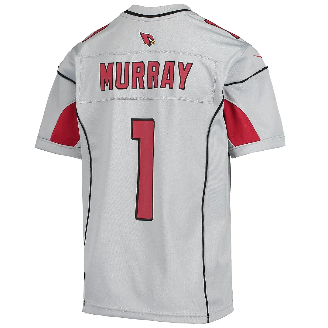 Zennovawear Youth Arizona Cardinals Kyler Murray Silver Inverted Team Game Jersey