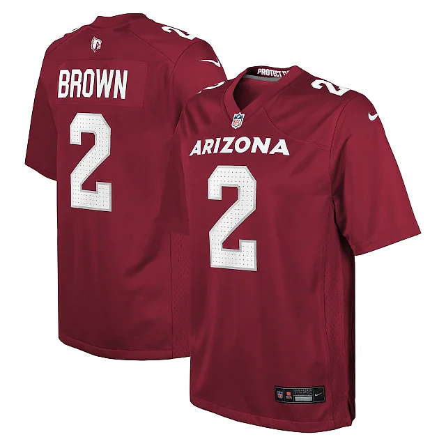 Zennovawear Youth Arizona Cardinals Marquise Brown Cardinal Game Jersey