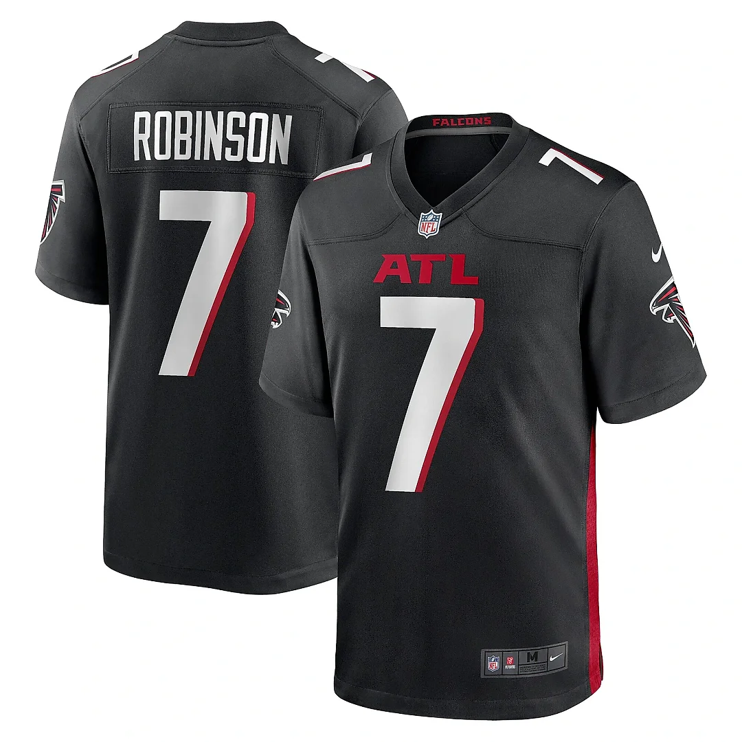 Zennovawear Youth Atlanta Falcons Bijan Robinson Black Game Jersey