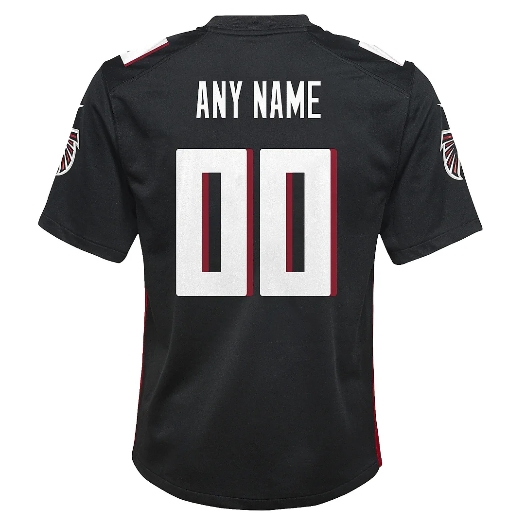 Zennovawear Youth Atlanta Falcons Black Custom Game Jersey