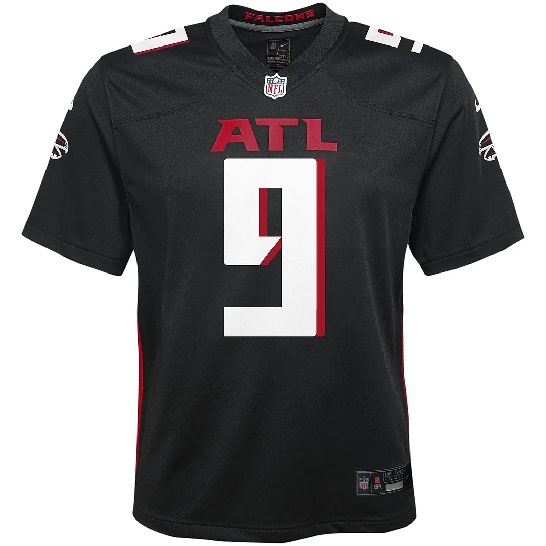 Zennovawear Youth Atlanta Falcons Desmond Ridder Black Game Jersey