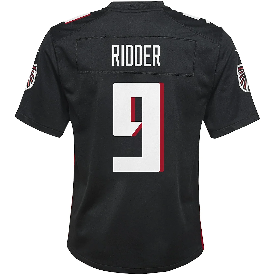 Zennovawear Youth Atlanta Falcons Desmond Ridder Black Game Jersey