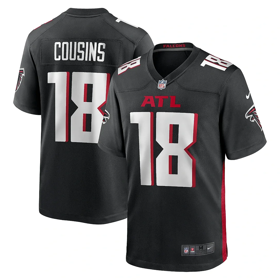 Zennovawear Youth Atlanta Falcons Kirk Cousins Black Game Player Jersey