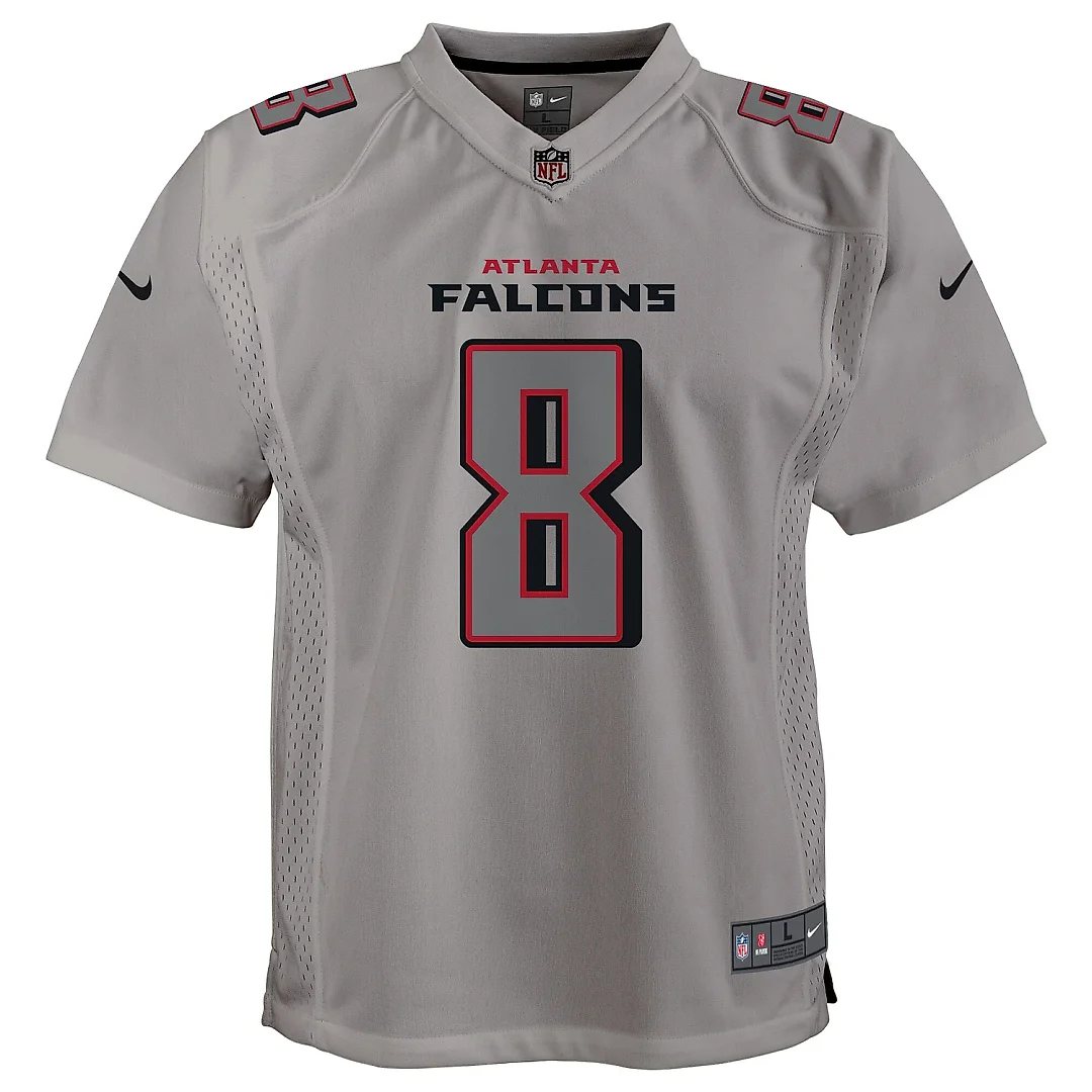 Zennovawear Youth Atlanta Falcons Kyle Pitts Gray Atmosphere Game Jersey