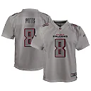 Zennovawear Youth Atlanta Falcons Kyle Pitts Gray Atmosphere Game Jersey