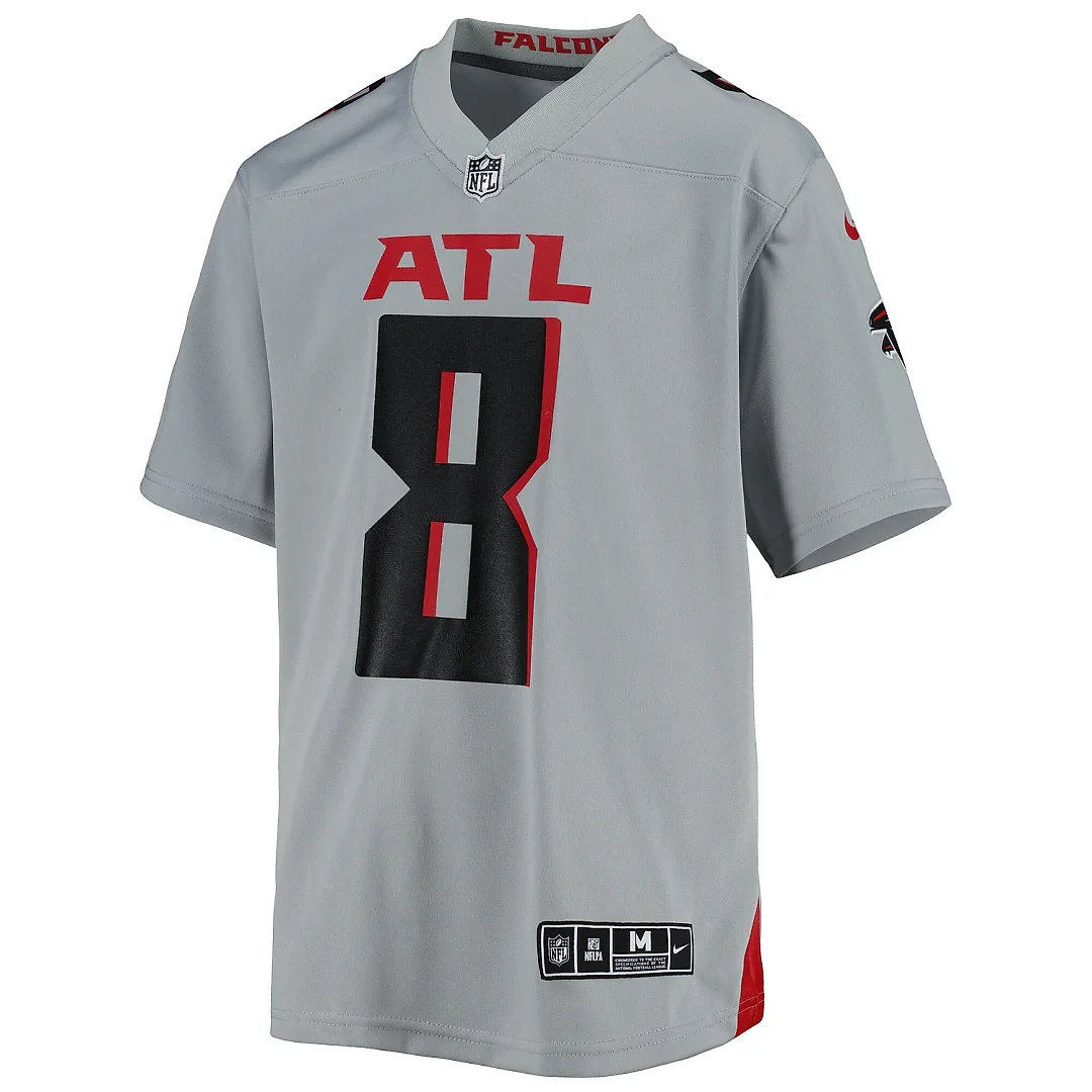 Zennovawear Youth Atlanta Falcons Kyle Pitts Gray Inverted Game Jersey