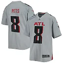 Zennovawear Youth Atlanta Falcons Kyle Pitts Gray Inverted Game Jersey