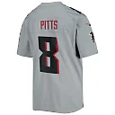 Zennovawear Youth Atlanta Falcons Kyle Pitts Gray Inverted Game Jersey