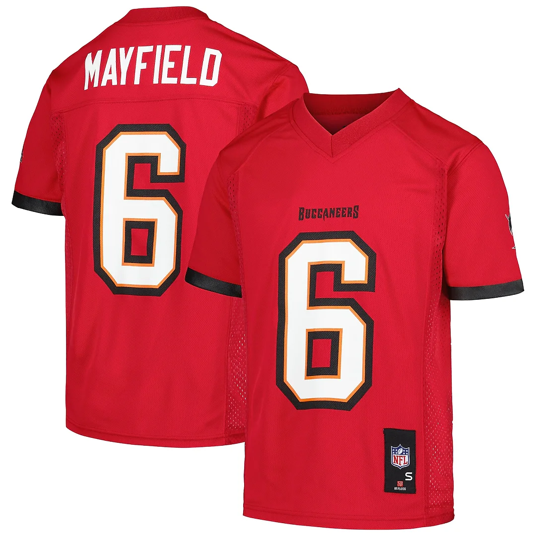 Zennovawear Baker Mayfield Tampa Bay Buccaneers Youth Replica Jersey - Red