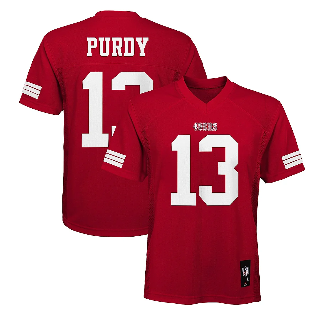 Zennovawear Brock Purdy San Francisco 49ers Youth Replica Jersey - Scarlet