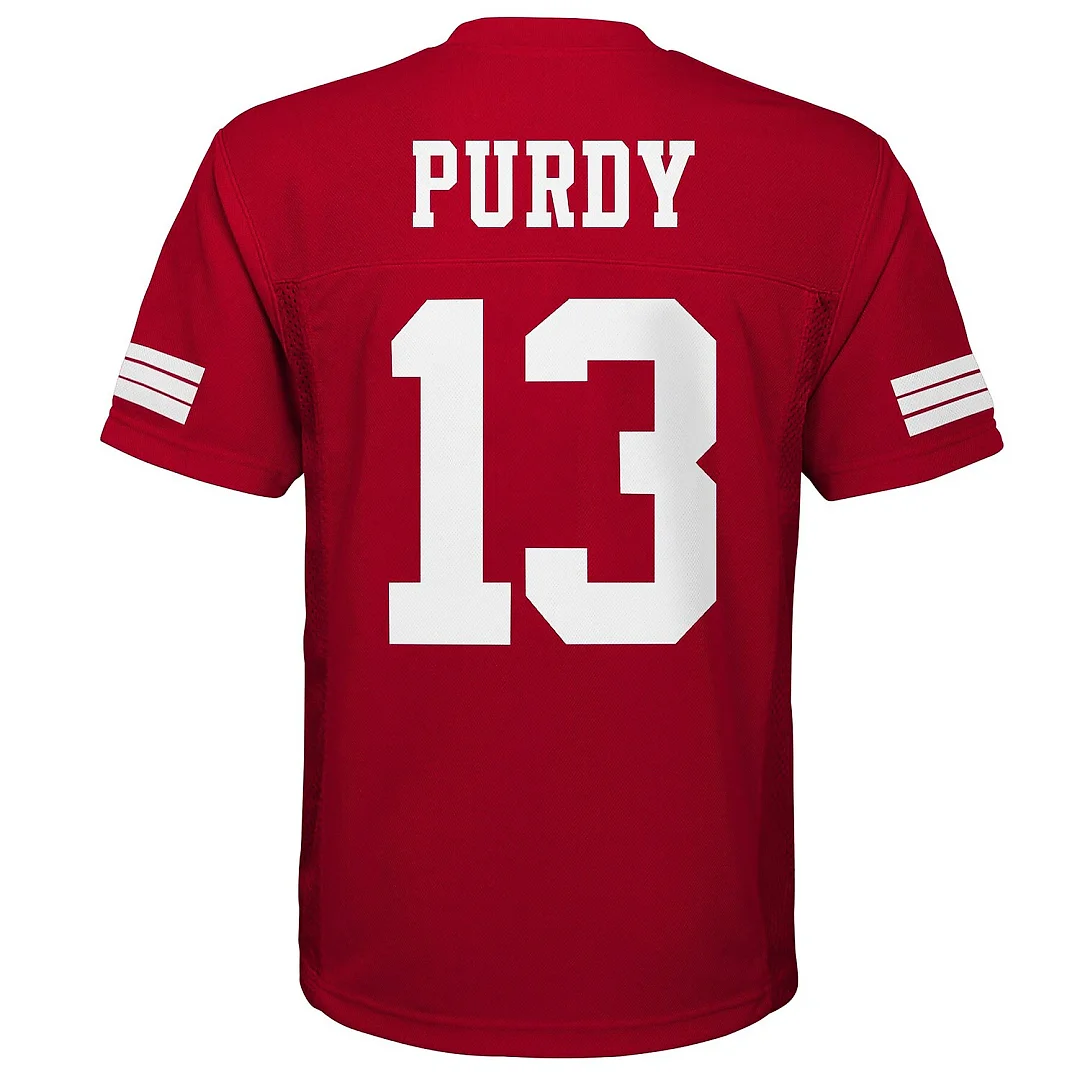 Zennovawear Brock Purdy San Francisco 49ers Youth Replica Jersey - Scarlet