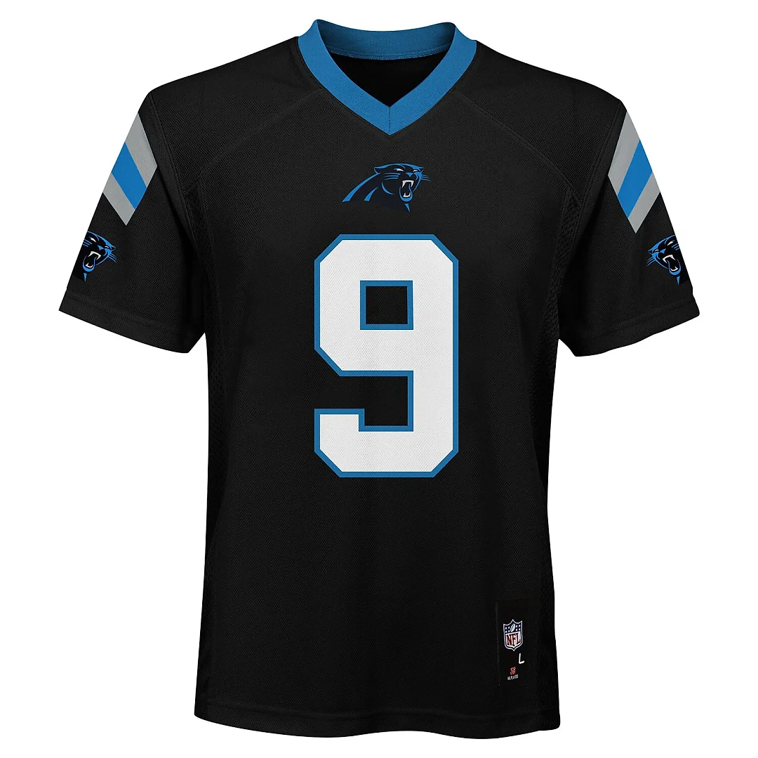 Zennovawear Bryce Young Carolina Panthers Youth Replica Jersey - Black