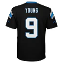 Zennovawear Bryce Young Carolina Panthers Youth Replica Jersey - Black