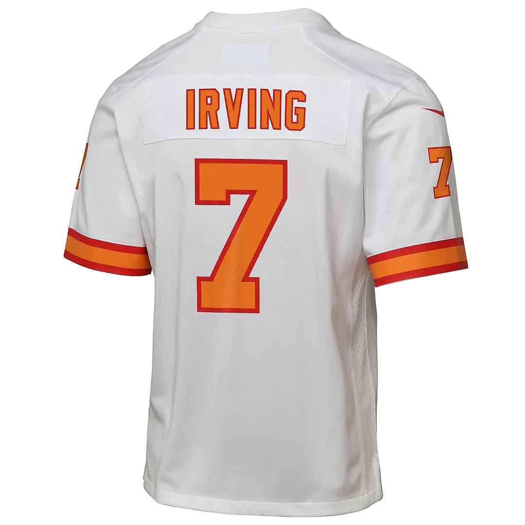 Zennovawear Bucky Irving '76 Tampa Bay Buccaneers Youth Game Jersey - White