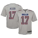 Zennovawear Youth Buffalo Bills Josh Allen Gray Atmosphere Game Jersey