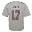 Zennovawear Youth Buffalo Bills Josh Allen Gray Atmosphere Game Jersey