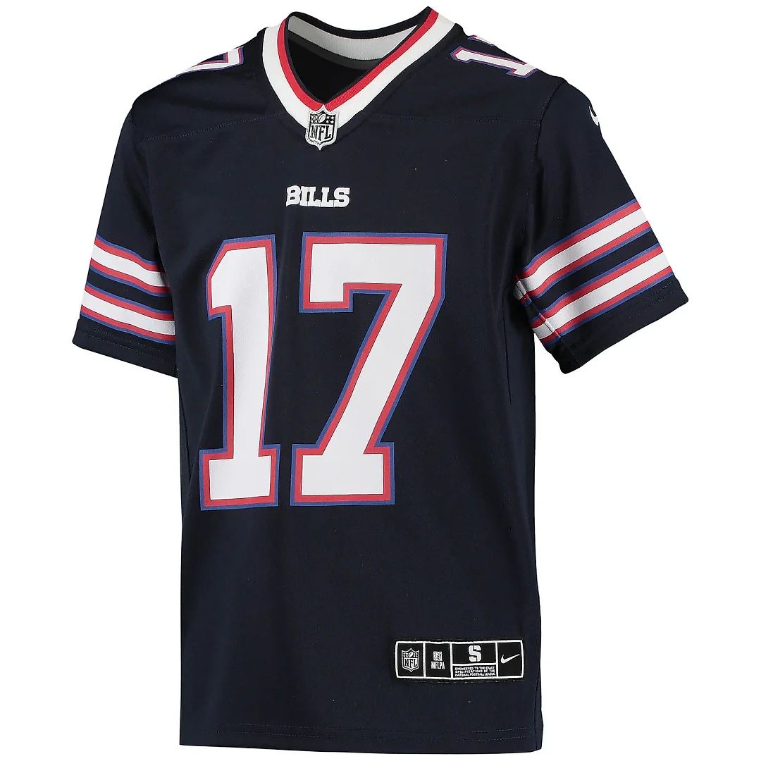 Zennovawear Youth Buffalo Bills Josh Allen Navy Inverted Team Game Jersey