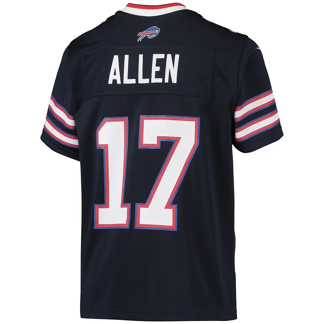 Zennovawear Youth Buffalo Bills Josh Allen Navy Inverted Team Game Jersey