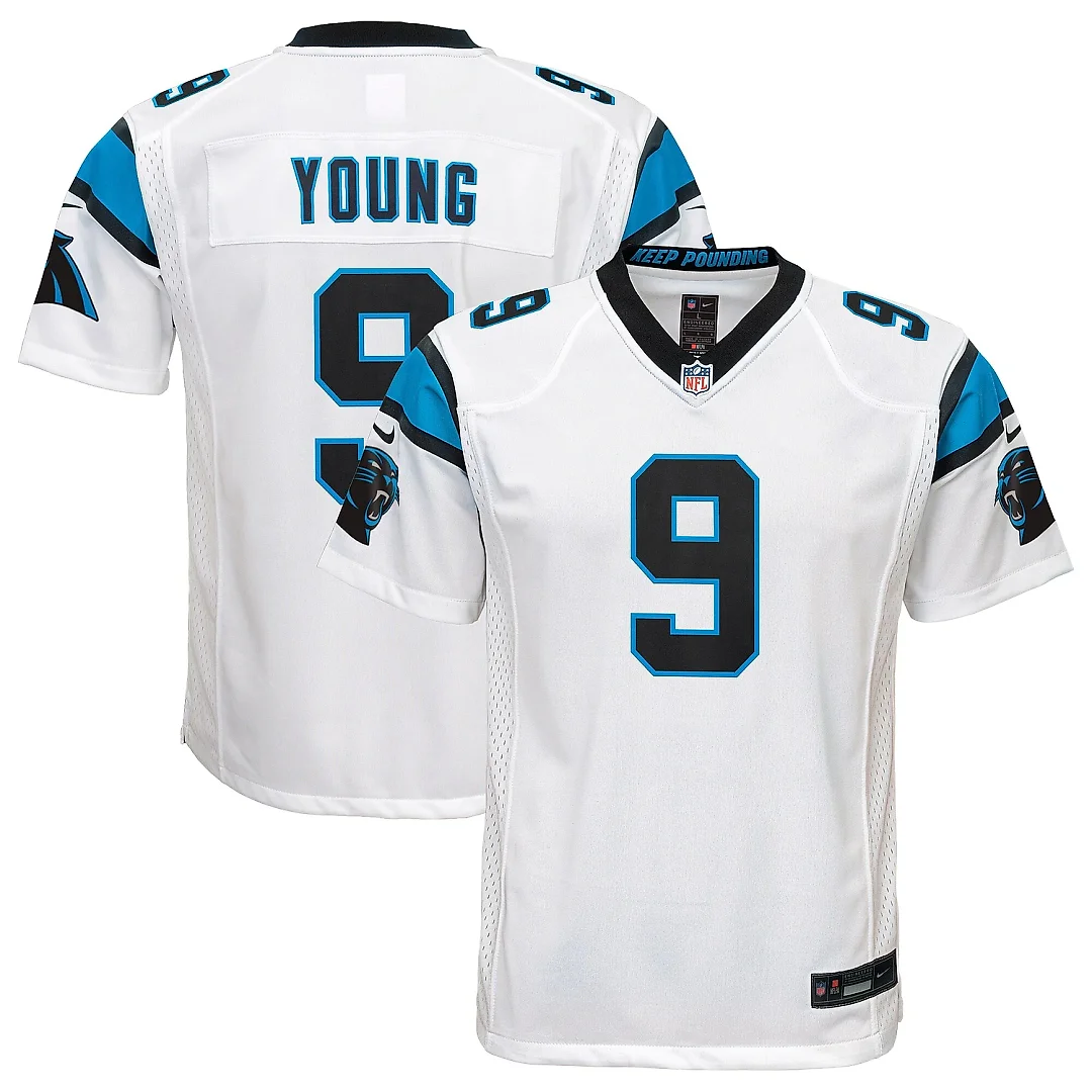 Zennovawear Youth Carolina Panthers Bryce Young White Game Jersey